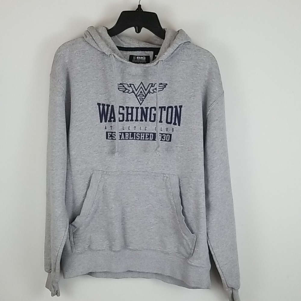 Washington Athletic Club Heathered Gray Hoodie M